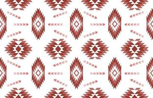 Aztec pink red brown earth tone geometric fabric pattern textile design. Native design for fabric print. Geometric Aztec style. Mosaic on the tile. African Moroccan pattern. vector