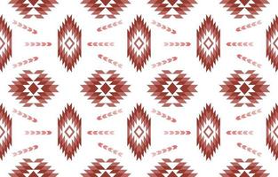 Aztec pink red brown earth tone geometric fabric pattern textile design. Native design for fabric print. Geometric Aztec style. Mosaic on the tile. African Moroccan pattern. vector