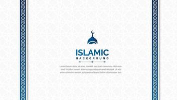 fondo islámico de lujo con patrón islámico vector
