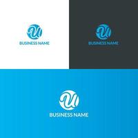 U Iconic Logo Design Vector Illustration