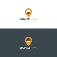 City Location Logo Design Vector Illustration