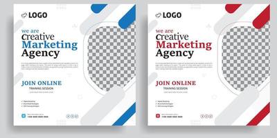 Editable template post for social media ad. web banner ads for marketing promotion design, corporate Instagram ads, events, and Suitable for social media post and web internet ads. Vector illustration