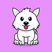 Vector illustration of a cute and adorable puppy