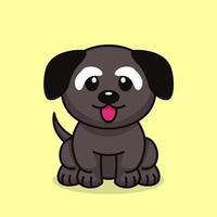 Vector illustration of a cute and adorable puppy