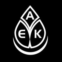 AEK creative circle letter logo concept. AEK letter design. vector
