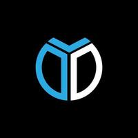 DD creative circle letter logo concept. DD letter design. vector