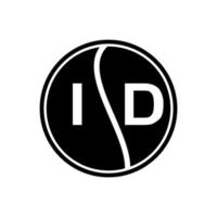 ID creative circle letter logo concept. ID letter design. vector