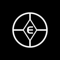 E creative circle letter logo concept. E letter design. vector