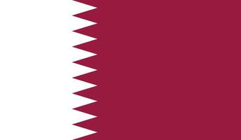 vector illustration of Qatar flag.