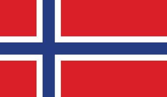 ilustración vectorial de la bandera de noruega. vector