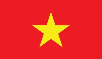 vector illustration of Vietnam flag.