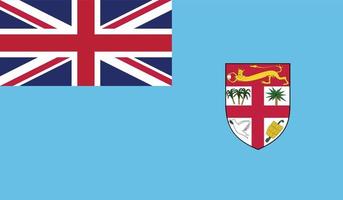vector illustration of Fiji flag.