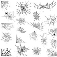 Spider Web Set vector