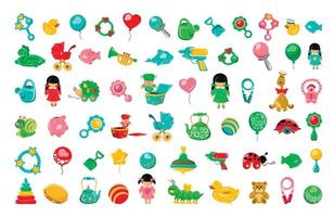 Set of Children's Toys vector