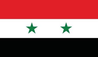 ilustración vectorial de la bandera de siria. vector