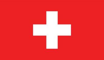 vector illustration of Switzerland flag.