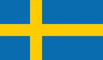 vector illustration of Sweden flag.