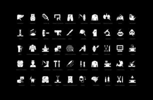 Set of simple icons of Surgery vector