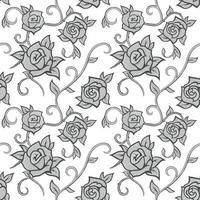 Seamless Pattern with Roses vector