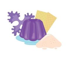 ilustración vectorial de agar-agar vector