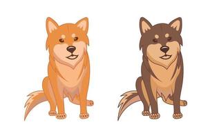 Shiba Inu Dogs vector