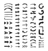 Collection of Texturing Arrows vector