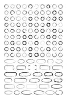 Collection of Textured Round Frames vector