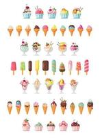 Ice Cream Collection vector