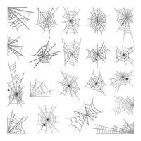 Spider Web Set vector