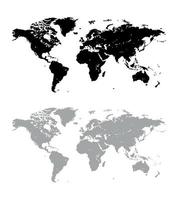 Illustrations of Map of the World vector