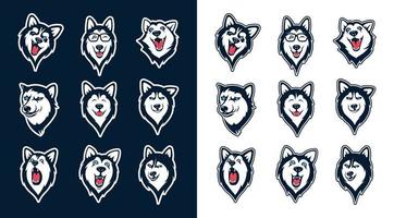 Collection of Siberian Husky Stickers