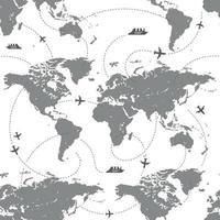 patrón sin fisuras del mapa vector