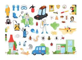 Pest Control Illustrations vector