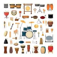 Percussion and Noise Musical Instruments vector