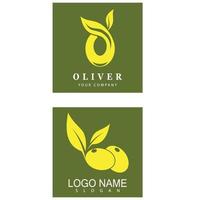 Olive tree vector illustration design template