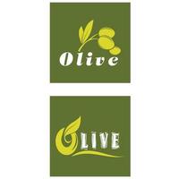 Olive tree vector illustration design template