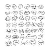 Speech Balloons Collection vector