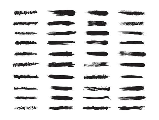 Set of Textured Brushes