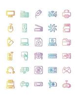 Computer Icon Set 30 isolated on white background vector