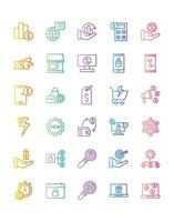 Promotion Icon Set 30 isolated on white background vector