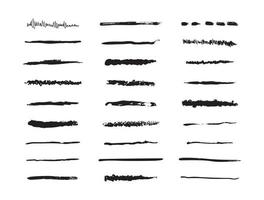 Set of Textured Brushes vector