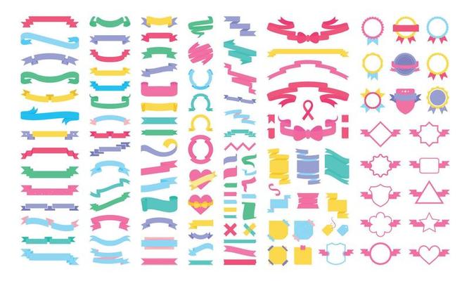 Collection of Ribbons and Tapes