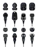 Set of Sockets and Plugs vector