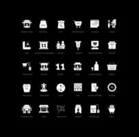 Set of simple icons of Singles Day vector