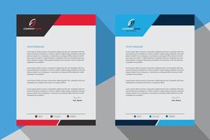 Professional corporate business letterhead vector template