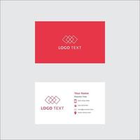 diseño minimalista simple de tarjetas de visita corporativas vector