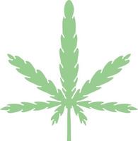 quirky hand drawn cartoon marijuana vector