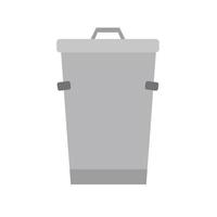 Trash can bin ecology environmental object vector. Reuse urban garbage icon recycle vector