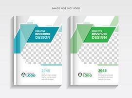 Corporate Business Brochure Cover Template. Corporate cover design theme layout abstract colorful creative and modern pages theme for multipurpose use vector
