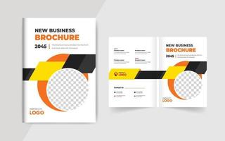 Corporate Business Brochure Cover Template. Corporate cover design theme layout abstract colorful creative and modern pages theme vector